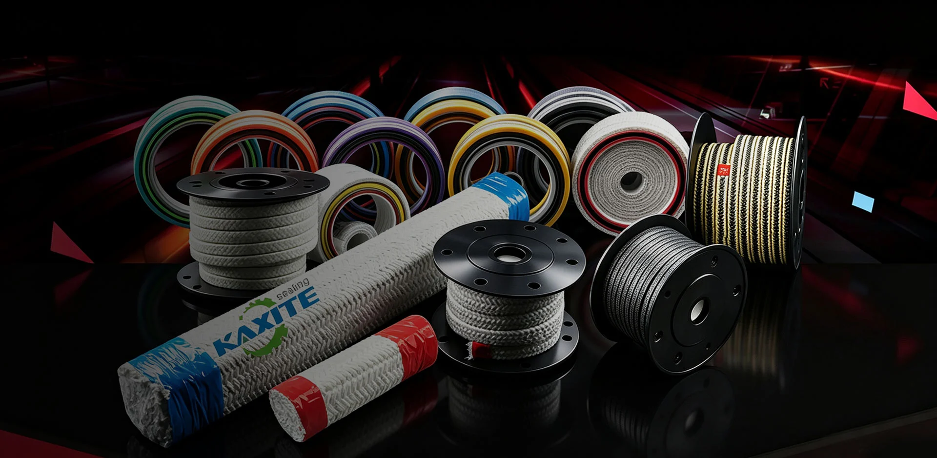 Kaxite braided packing production line